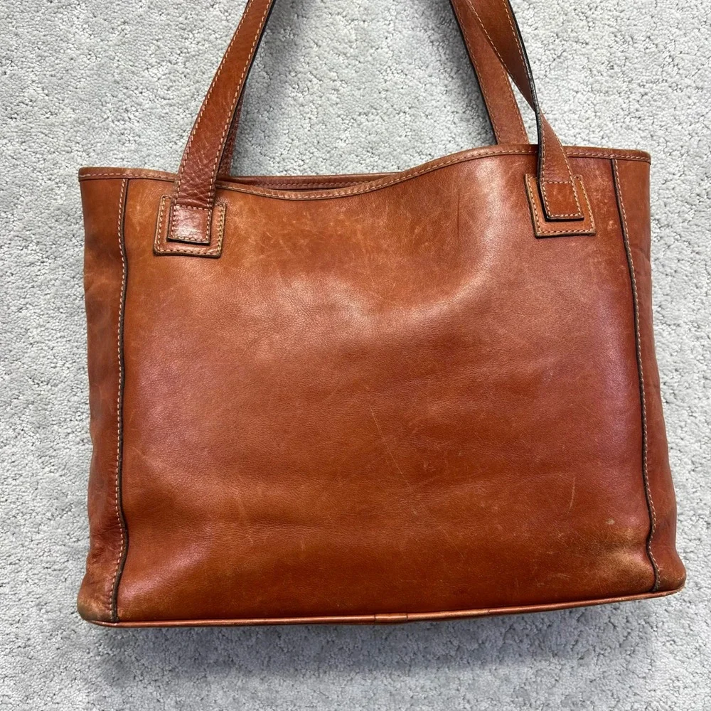Raffaello Firenze Tote Bag Genuine Leather Arte Fiorentina Florence Italy Made
